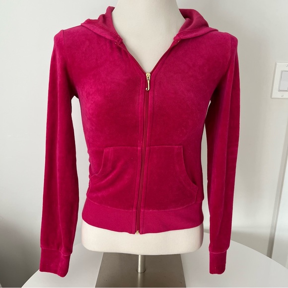 Juicy couture velvet zip up sweater - Picture 7 of 7